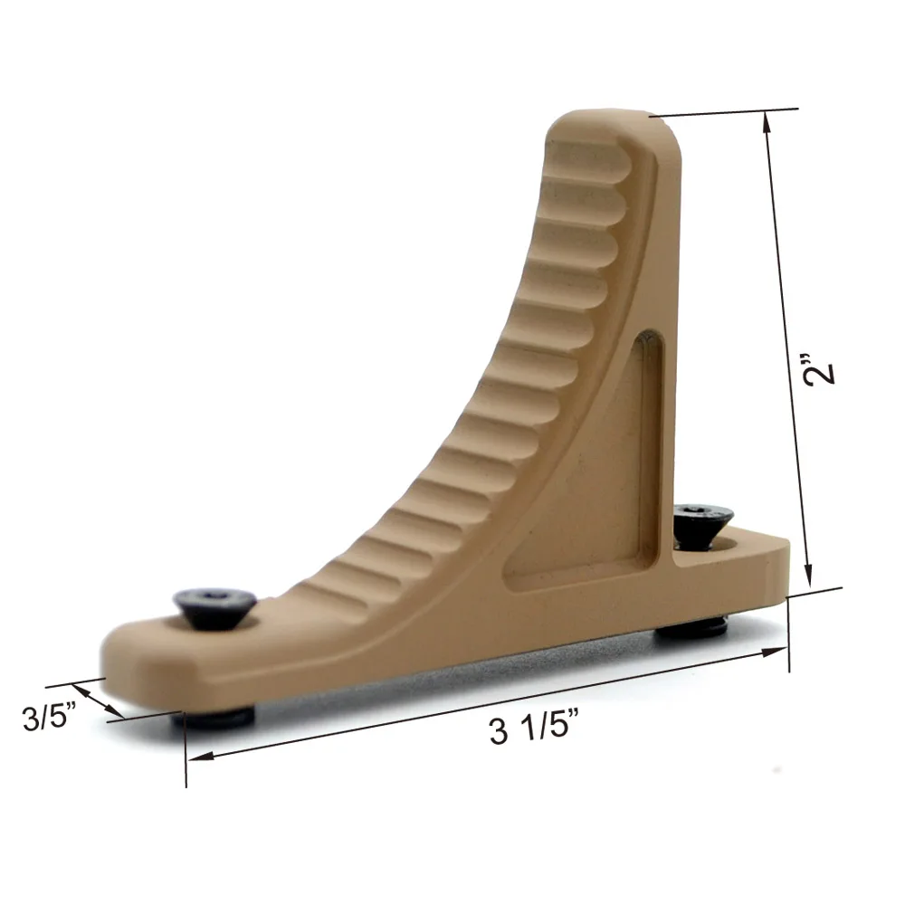 TriRock новые тактические рука стоп для Keymod цевье Алюминий Handstop T1_Tan Цвет с принтом Бесплатная доставка
