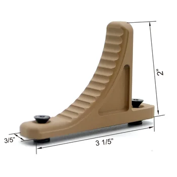 

TriRock New Tactical Hand stop For Keymod Handguard Aluminum Handstop T1_Tan Color Printed Free Shipping