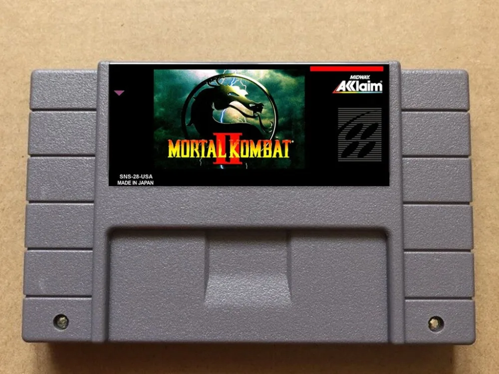 Mortal Kombat 2 USA-NTSC версии 16 бит 46 шпильки видео игры