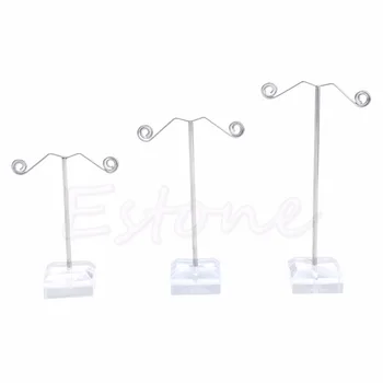 

3pcs Acrylic Metal Tree Earring Necklace Jewelry Display Stand Rack Holder Hot