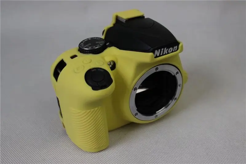 Приятный мягкий силиконовый резиновый защитный корпус для камеры, чехол, окуляр, наглазник для Nikon D3400 D3500, сумка для объектива