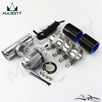 

silver Aluminum Billet Anodized Type-4 SQV Blow Off Valve BOV +2.25" Flange Pipe +silicone +clanps +4mm vaccum hoseblue