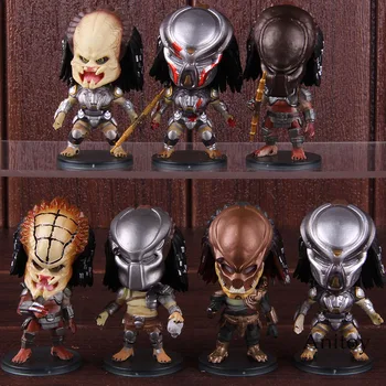 

Fugitive Figure City Hunter Jungle Hunter Predator Alien Q Version PVC Action Figure Collectible Model Toy 7pcs/set
