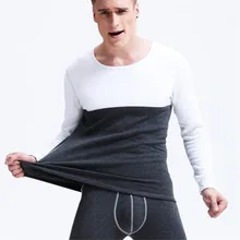 Горячая Распродажа Термальность нижнее белье мужские теплые кальсоны(long Johns», Зимние Топы+ Штаны комплект Осенняя теплая утолщенная Вельветовая блузка M32 M-XXL