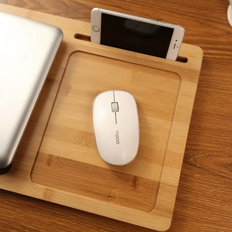 Bamboo Lap Desk Board Multi Tasking Laptop Tablet Cellphone Stand