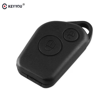 

KEYYOU 10X Key Shell 2 Buttons For Peugeot 306 307 406 Citroen Saxo Berlingo Picasso Xsara Replacement Remote Key Fob Case Cover