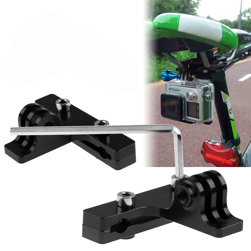 1PC Cycle Bike Saddle Rail Seat Mount Holder For Gopro Hero 4 S 3