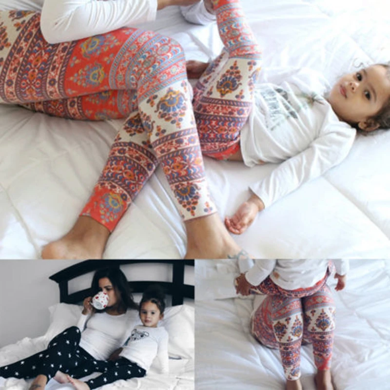 Pudcoco 2018 для маленьких девочек мальчик Женская Семья матч Xmas печати стрейч