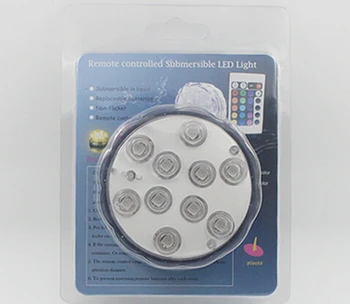 

Changeable color LED Remote control waterproof luminous submarine light Electric candle light Free shipping