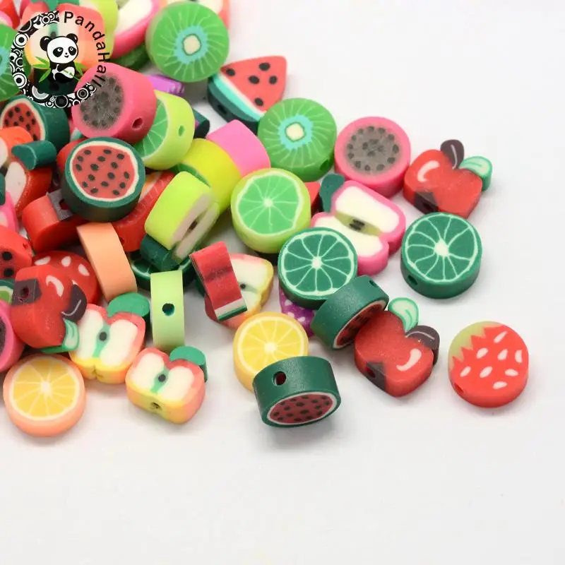 Fruits Environmental Handmade Polymer Clay Fruit Beads for jewelry
