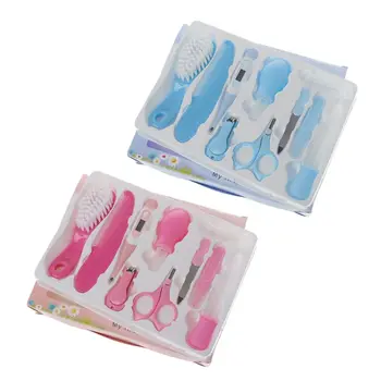 

Premium New 10Pcs/set Safety Baby Health Care Set Kids Grooming Kit Nail Clippers Comb Thermometer Hairbrush Newborn Care Tool