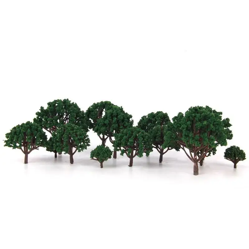 20 шт. мини-модель Пейзаж Деревья 3 см-8 см