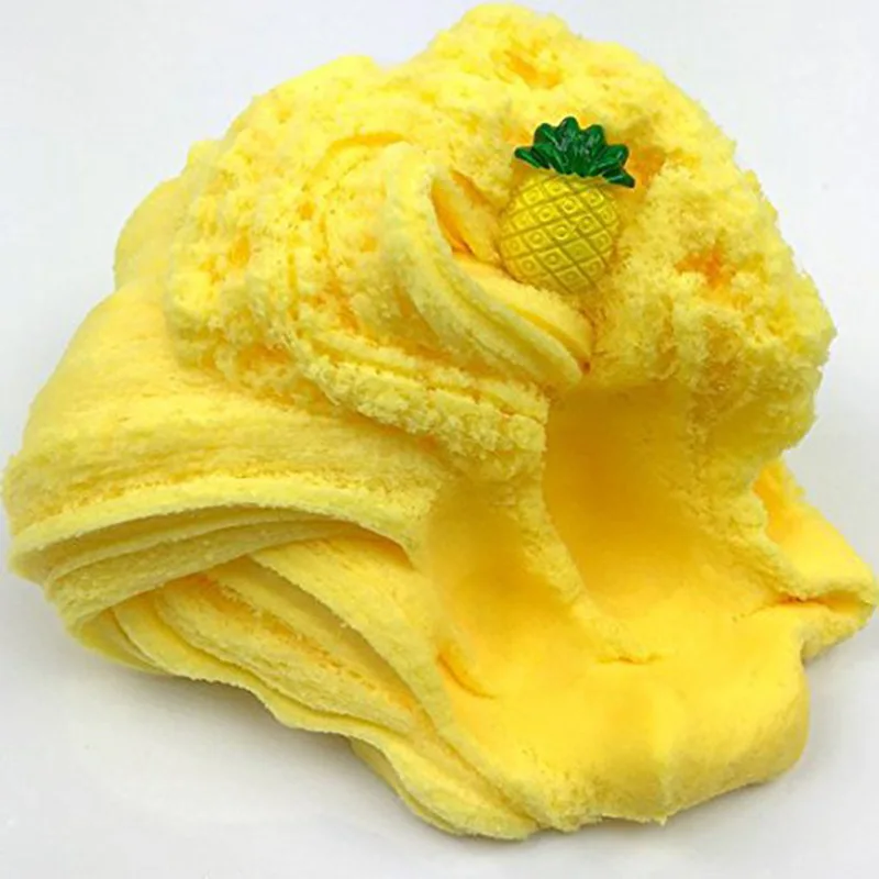 60ML Slime Pineapple silk mud brushed mud history lyme Cloud mud thousand silk mud DIY unzip Puzzle toys 60ML Slime Pineapple silk mud brushed mud history lyme Cloud mud thousand silk mud DIY unzip Puzzle toys