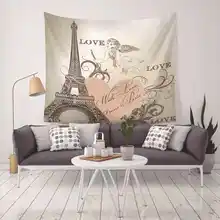 Modern European Tower Architectural Printed Mandala Tapestry Polyester Macrame Wall Hanging Beach Towel Boho Decor Carpet