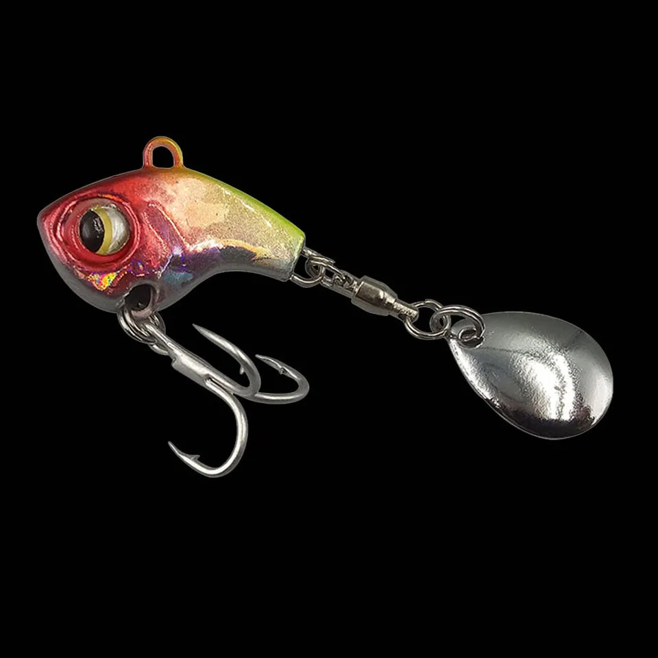 WALK FISH 1 шт. металлическая мини-Приманка VIB с ложкой для рыбалки 8 г 11 г 15 г 21 г зимние приманки для льда рыболовные снасти, воблер, Вибрационный Спиннер
