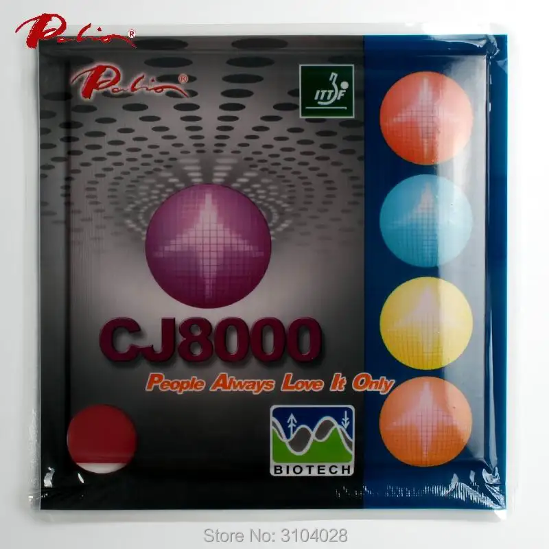 Ракетка для настольного тенниса Palio CJ8000 36 38 резиновая технология BIOTECH быстрая