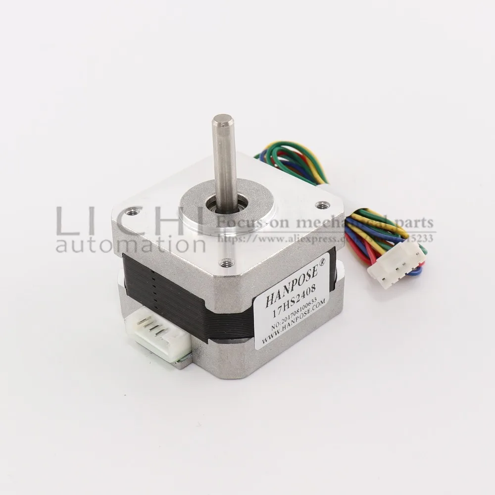 أفضل سعر و جودة 5 قطعة/السلع Nema17 17HS2408 4-الرصاص نيما 17 السائر 42 موتور 42 BYGH 0.6A 3D طابعة CNC