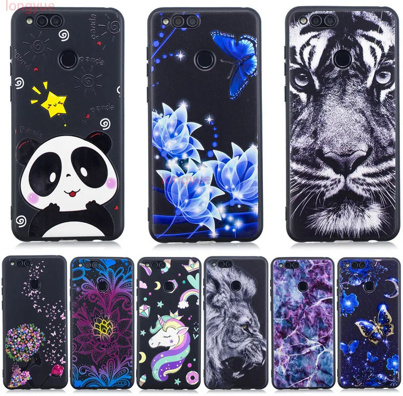 Case For Huawei Honor 7X Cover 3D Cute Bags Soft Silicone TPU Phone Cases |