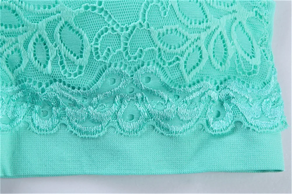 Sexy Vest Lace Women Padded Tank Tops Bra Good Quality Women Female Padded Tank Top Fitness Workout Bra Woman Lace Crop Top (5)