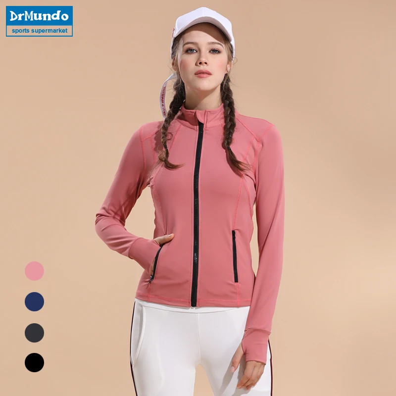 

Women Sport Top Running Jacket Woman Track Jacket Yoga Shirt Long Sleeve Stretchy Yoga Shirt Breathable Gym Fitness Clothes