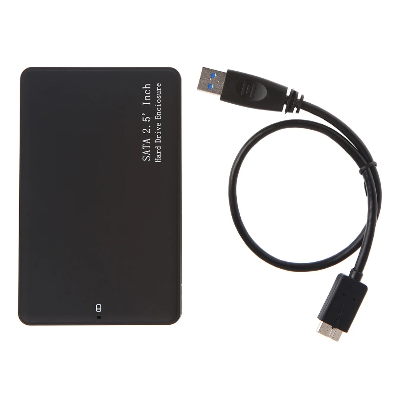 

2.5 Inch USB 3.0 SATA SSD HDD Hard Disk Drive External Enclosure Black Case