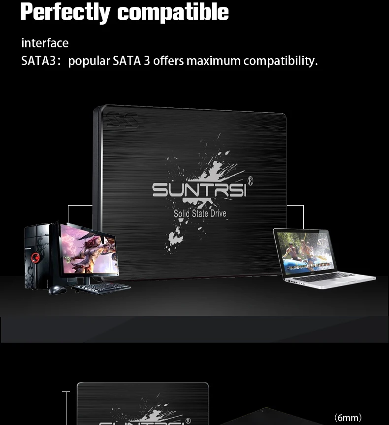 Suntrsi S660ST SSD 60G Внутренний твердотельный диск высокая скорость 120G 240G 2,5 дюймов SATA3 для настольных ПК для ноутбуков Новинка