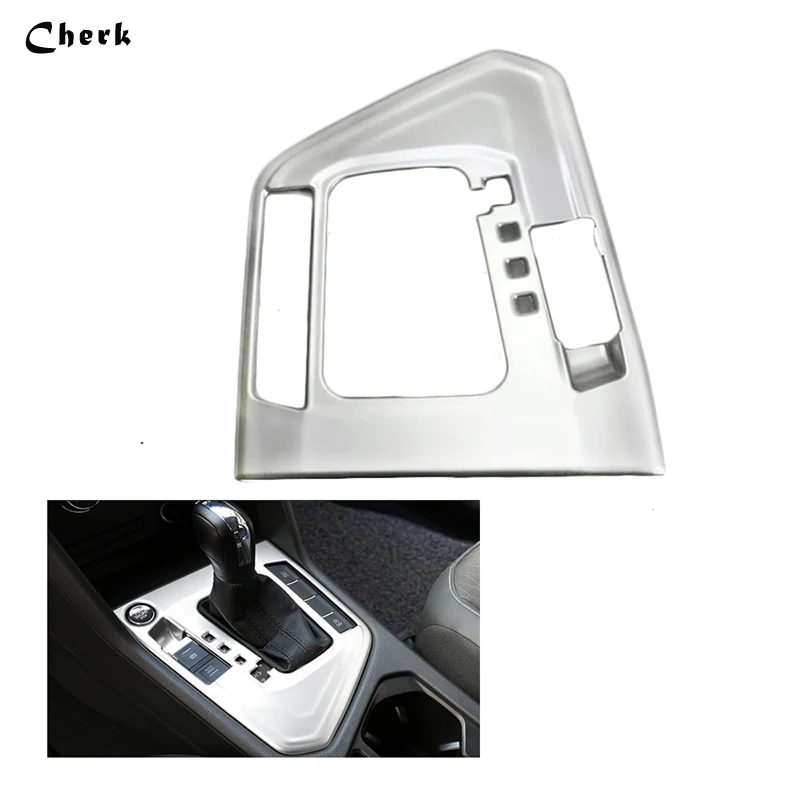 

ABS Matte Gear Shift Shifter Panel Cover For Volkswagen VW Tiguan 2017 2018 Second Generation Interior Accessories 1pcs LHD