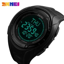 SKMEI Компасы Спорт на открытом воздухе Пеший Туризм цифровой Для мужчин часы 50 м Водонепроницаемость Наручные часы Мировое время Relogio masculino Montres