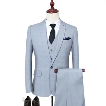 

Suit suit men's three-piece business suit professional suit groom wedding dress TZ 92P260