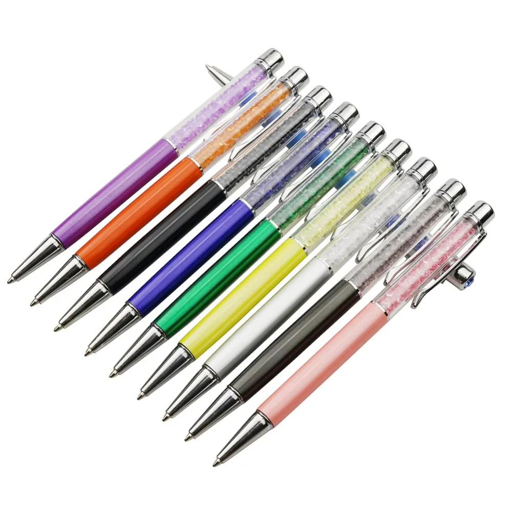 Wholesale 100 pcs Ballpoint Pen Crystal Diamond Decorative Pen 0.7mm