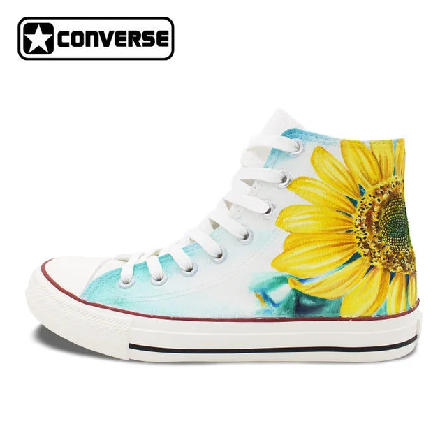 womens Skateboarding Shoes Canvas Sunflower flower painting Sport Sneaker womens Skateboarding Shoes Canvas Sunflower flower painting Sport Sneaker