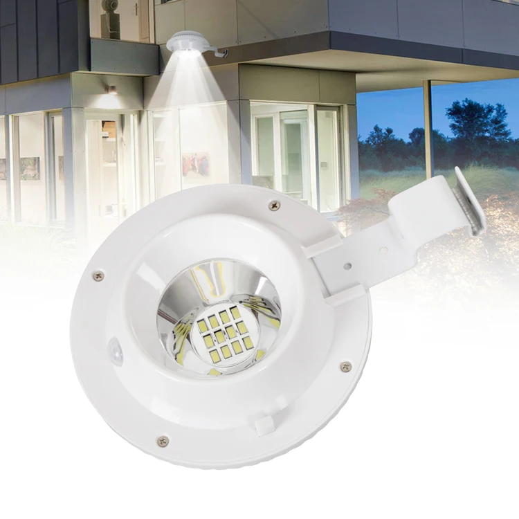 T-SUN с солнечной батареей PIR датчик движения 12 Светодиодный светильник безопасности Водонепроницаемая лампа для наружного сада