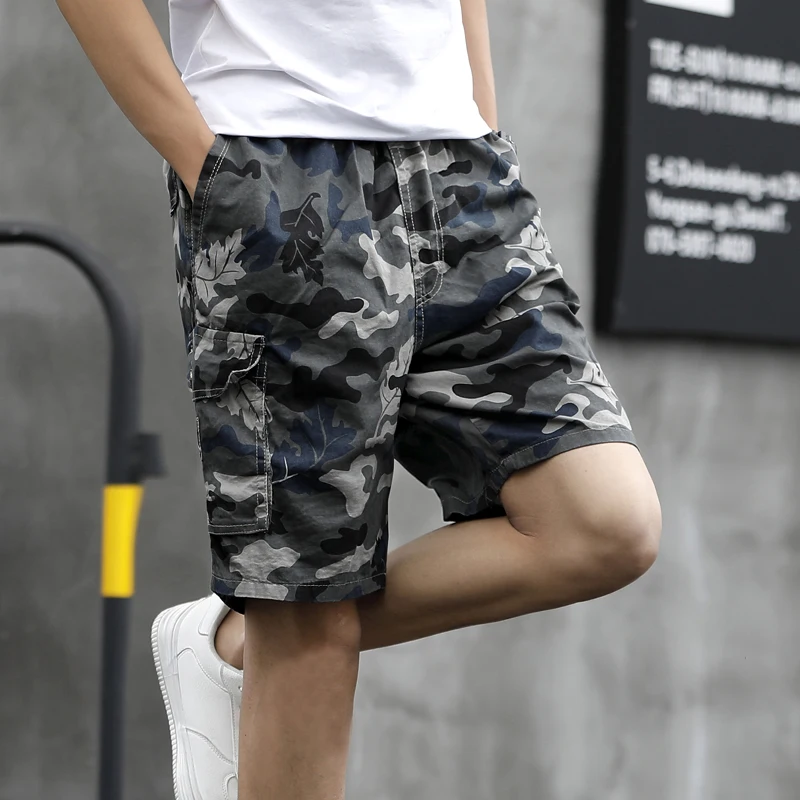 Мужские камуфляжные шорты в стиле милитари, повседневные шорты, мужские летние пляжные шорты, новая мода, уличная одежда~ bermuda masculina