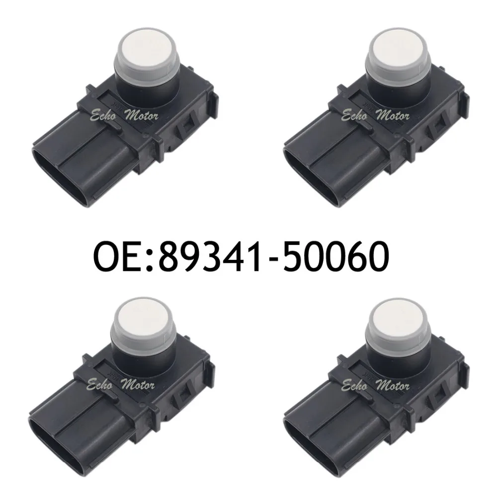 

New SET(4) 89341-50060 188300-0970 Parking PDC Ultrasonic for Lexus LS460 LS600 2006-2008 White Color