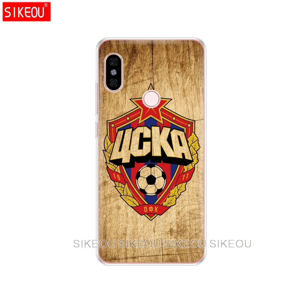 Silicone Cover phone Case for Xiaomi redmi 5 4 1 1s 2 3 3s pro PLUS redmi note 4 4X 4A 5A Football CSKA Moscow Team