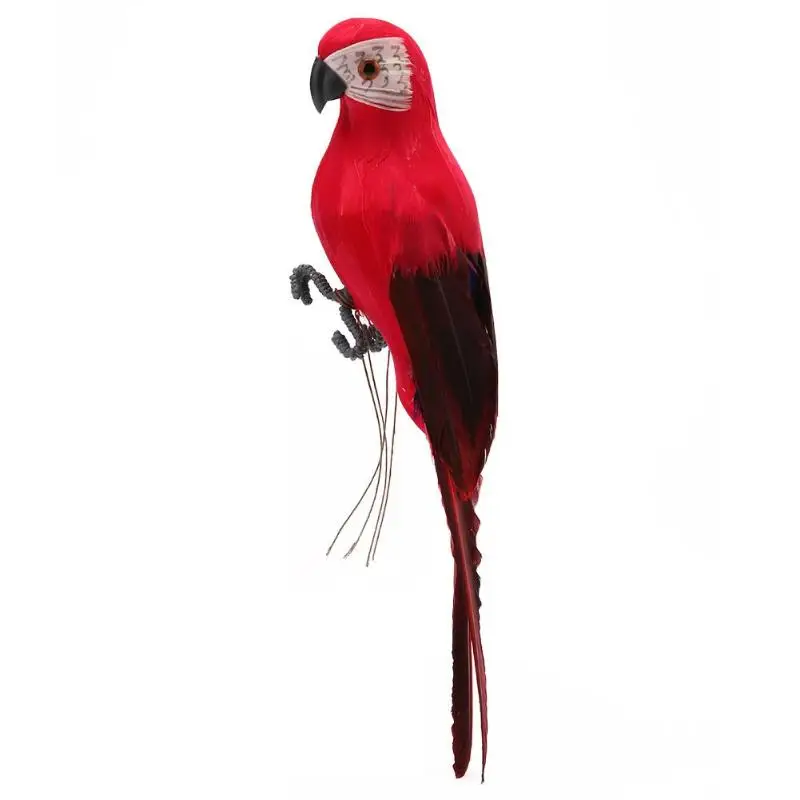 Креативные пенные перья искусственные попугаи имитация птицы модель дома на открытом воздухе Сад Свадебные украшения орнамент DIY Вечерние - Цвет: 1