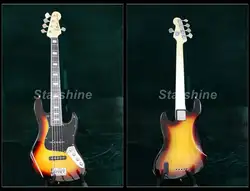 Starshine 5 струны для электрической Басс гитара YL5-JB10 JB Стандартный Стиль шеи обязательным Sunburst цветные струны через тело