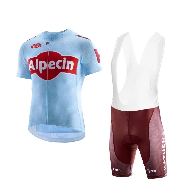 2019 new Pro team katusha alpecin cycling jerseys Bicycle maillot breathable Ropa Ciclismo MTB Short sleeve bike cloth 3D GEL