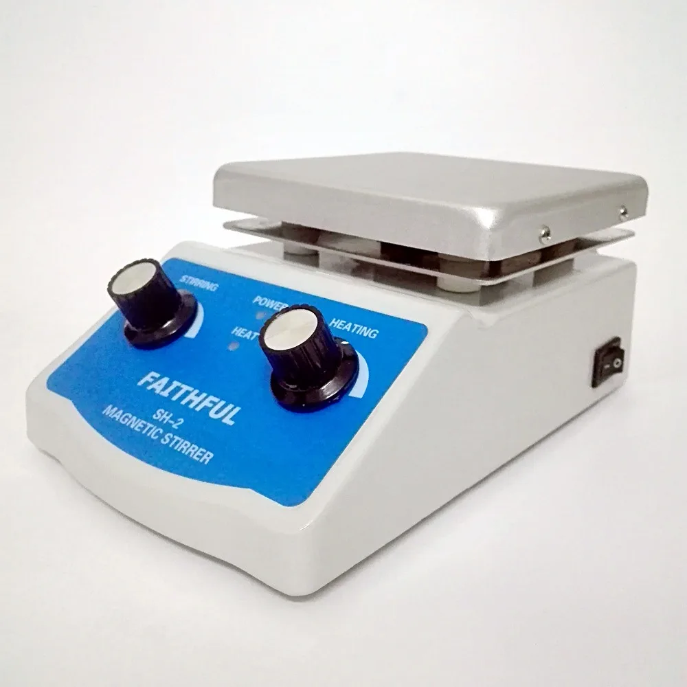 New Laboratory Magnetic Stirrer Plate ,Heating and Stirring ! 1~2 L Volume,Aluminium Panel