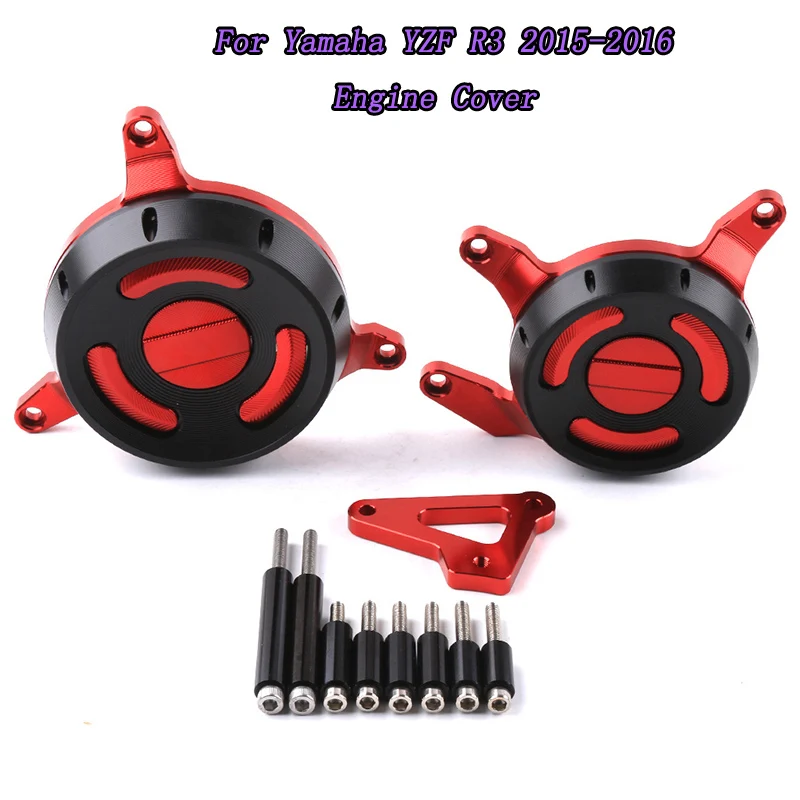 

KA For Yamaha YZF R3 2015-2016 Right Left Motorcycle Accessories CNC Aluminum Alloy Engine Protective Guard Cover