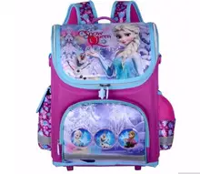 Girls Butterfly School Bags Nylon Orthopedic Princess Elsa Backpacks for Primary Students Children Kids Bookbag Schoolbags