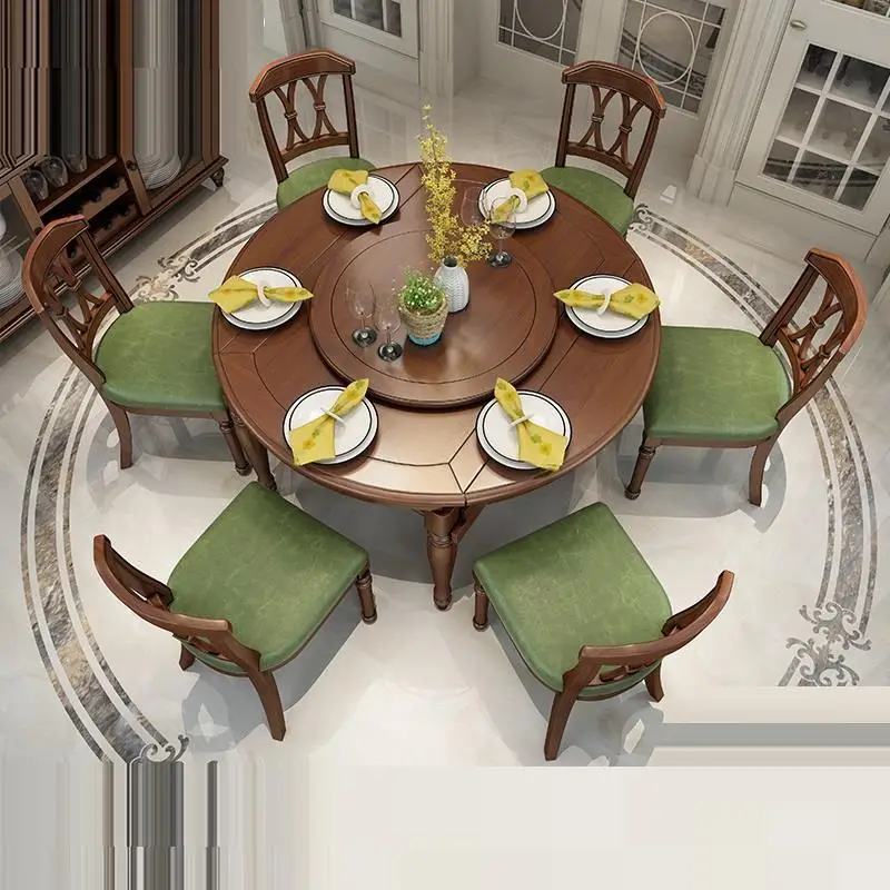 Manger Moderne Kitchen Room Piknik Masa Sandalye Eettafel Esstisch Tavolo Vintage Wood Round Bureau Tablo Desk Mesa Dining Table