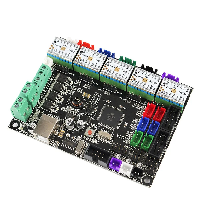

3D Printer Board MKS Gen L V1.0 Controller with 5Pcs TMC2209V2.0 for Ramps1.4/Mega2560 R3 JLRL88