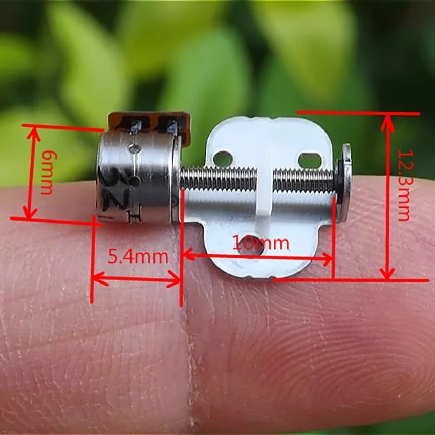 Микро 2 фазный 4 проводной 40 Ом DC 3 5V шаговый двигатель с слайдером DIY электрическая