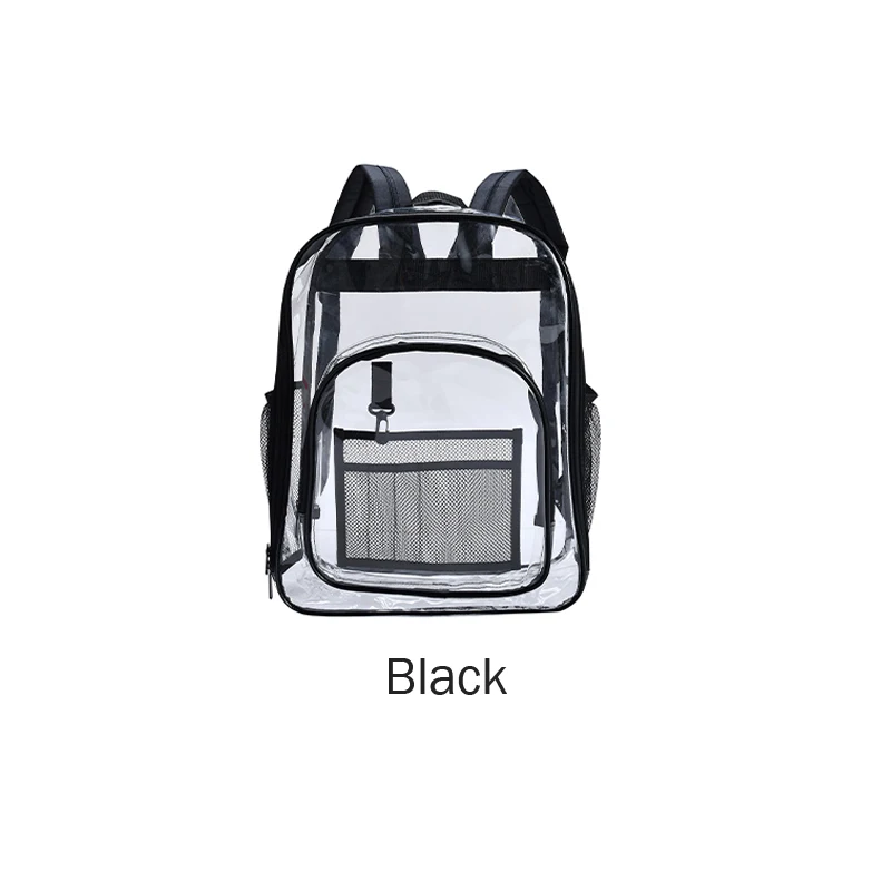 New Women Girl Student School Bag Large Capacity Transparent Clear Backpack Bag School Office Travel Hanging Out Bag