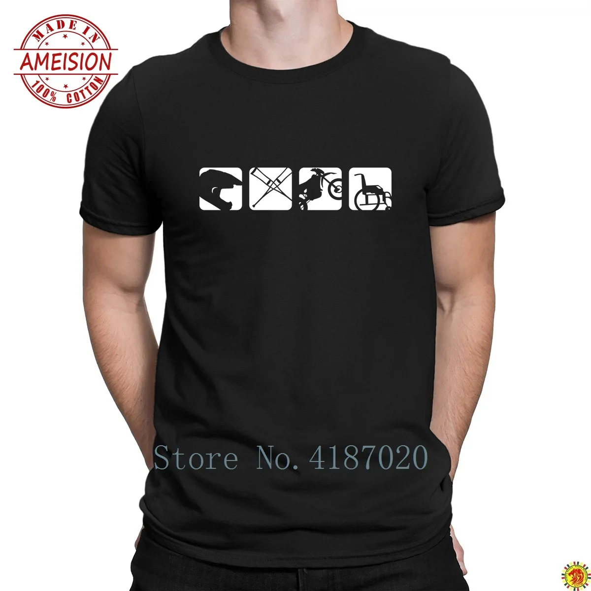 Enduro Crach T-Shirts Great Spring Pictures Top Quality Men's Tshirt Crew Neck Authentic Fit Designer
