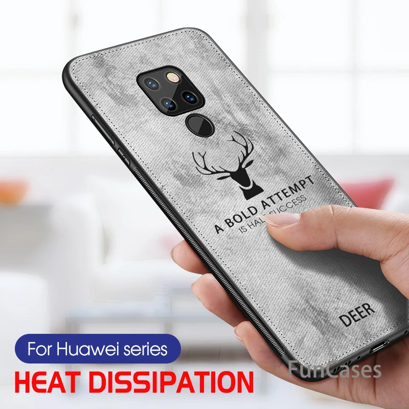 Ткань Олень чехол для huawei Honor 8X Max 10 8C 8 P20 P10 Lite Коврики 20 Pro Nova 3 3i P Smart плюс P8