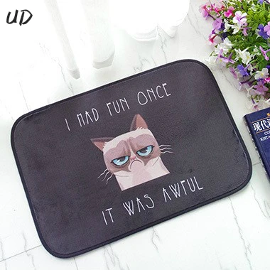 Black Welcome Floor Mats Animal Cute Four Cats Printed Bathroom Kitchen Carpet House Doormats for Living Room Anti-Slip Rug Black Welcome Floor Mats Animal Cute Four Cats Printed Bathroom Kitchen Carpet House Doormats for Living Room Anti-Slip Rug