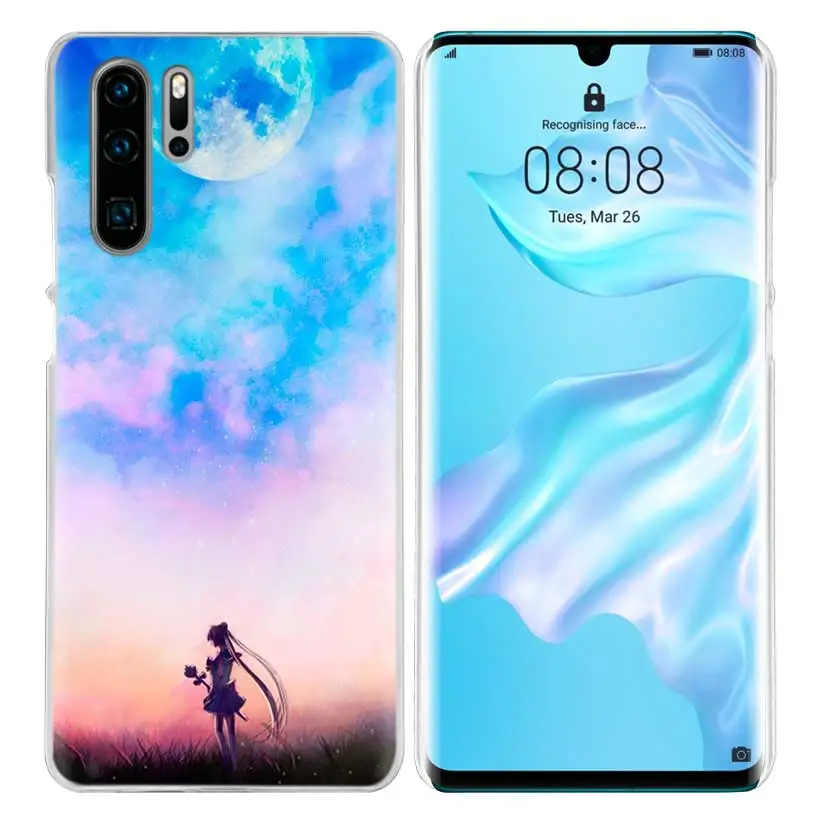 Чехол Sailor Moon Kawai для huawei P20 P30 P Smart Nova 4 3i P10 P9 P8 mate 10 20 lite Pro Mini, жесткий чехол для телефона из ПК, Новинка