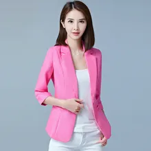 4XL 5XL Blazers New Fashion Single Button Blazer Women Plus Size Suit Green White Pink Blue Blaser Female Slim Blazer